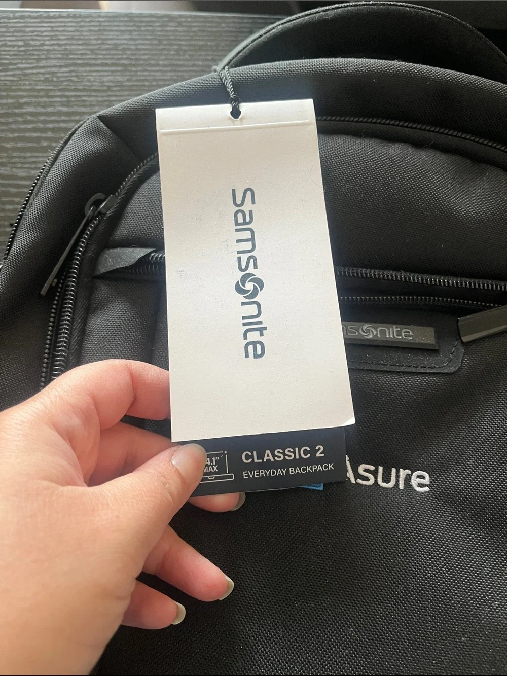 NWT Samsonite Classic 2 Everyday Backpack Black